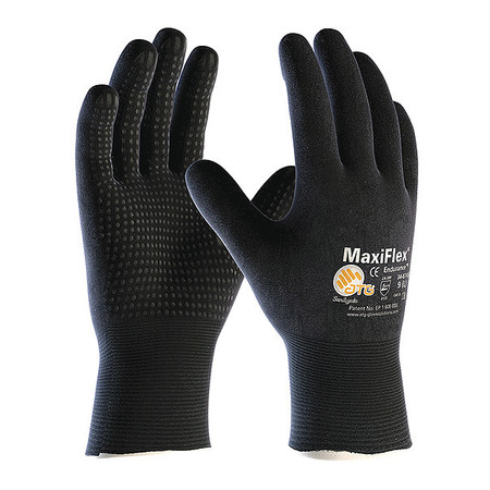 Pip Foam Nitrile Coated Gloves, Full Coverage, Black, M, PR 34-8745/M