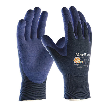 PIP Foam Nitrile Coated Gloves, Palm Coverage, Blue, L, PR 34-274/L