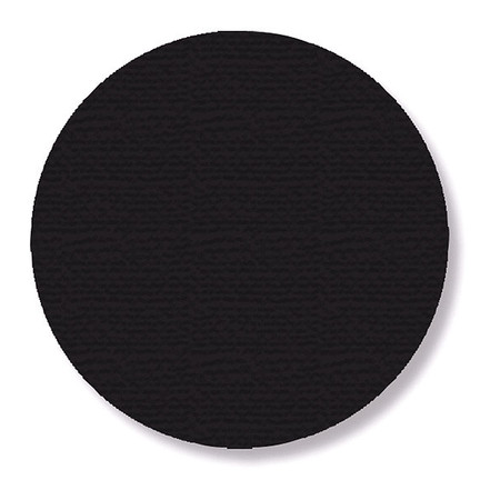 MIGHTY LINE Floor Tape Dot, Solid, Black, 3.5", PK102 BLKDOT
