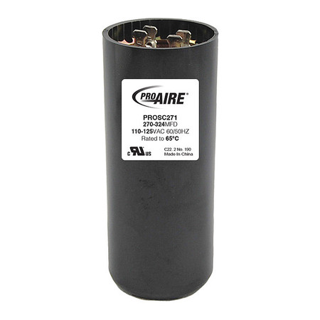PERFECT AIRE Start Capacitor, Rnd, 270-324MFD/110-125V PROSC271