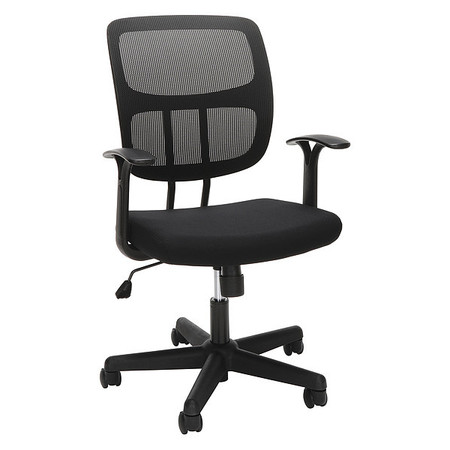 Essentials By Ofm Office Chair, Mesh, 16-1/2" to 21" Height, Fixed Arms, Black ESS-3003