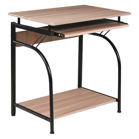 Onespace Computer Desk, 19.6" D, 29-1/2" W, 27-1/2" H, Maple, Medium Density Fiberboard 50-1001MP