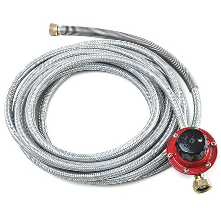 LEADER Gas Supply Hose for Fire Trainer, Armored V90.80.057