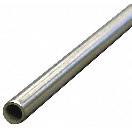Zoro Select 1/4" OD x 6 ft. Welded 304 Stainless Steel Tubing 3ADD8