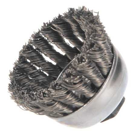 Weiler Knot Wire Cup Wire Brush, Threaded Arbor 94081