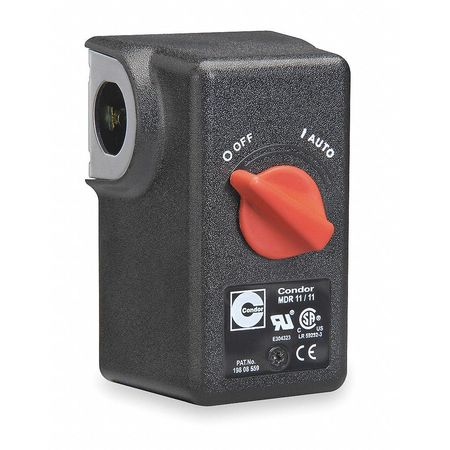 CONDOR USA Pressure Switch, (1) Port, 1/4 in FNPT, DPST, 25 to 160 psi, Standard Action 11GA2X