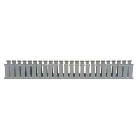 Panduit Wire Duct, Wide Slot, Gray, 2.25 W x 3 D G2X3LG6