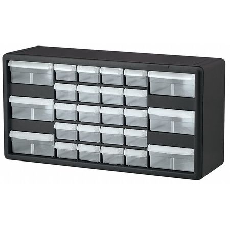 Akro-Mils Drawer Bin Cabinet with 26 Drawers, Plastic, 20 in W x 10 1/4 in H x 6 1/2 in D 10126