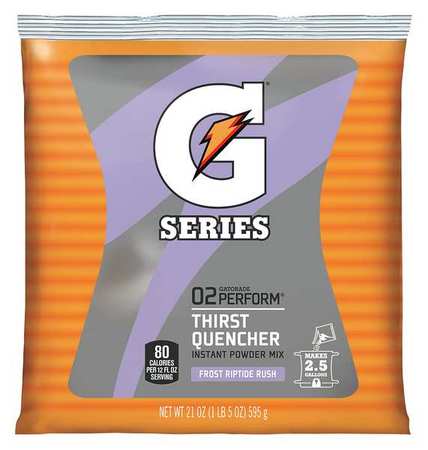 Gatorade Sports Drink Mix, 21 oz., Mix Powder, Regular, Frost Riptide Rush 33673