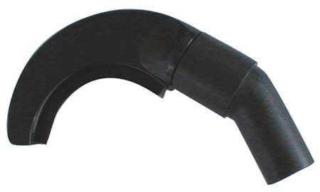GUARDAIR Curved Cleaning Tool, 4 In. L, Black 14VA03