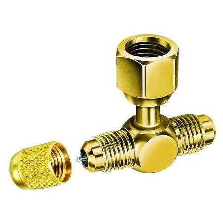 Jb Industries 1/4" Access Valve Tee w/ Flare Nut, PK3 A31852