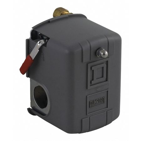 Telemecanique Sensors Pressure Switch, (1) Port, 1/4 in FNPS, DPST, 40 to 150 psi, Standard Action 9013FHG12J52M1X