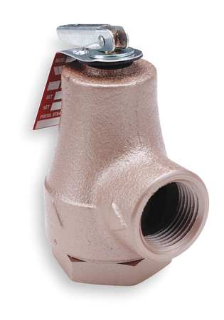 Watts Safety Relief Valve, 3/4 In, 30 psi, Iron 3/4 374 A