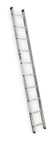Werner Straight Ladder, Aluminum, 300 lb Load Capacity D1510-1