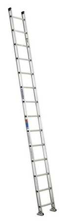 Werner 14 ft. Straight Ladder, Aluminum, 14 Steps, 300 lb Load Capacity D1514-1