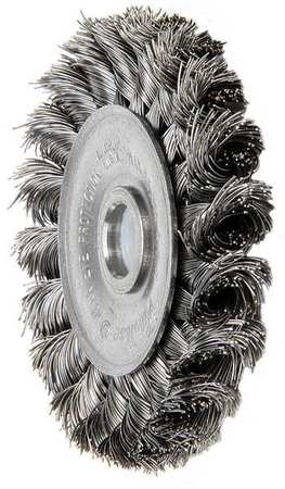 WEILER Twist Wire Wheel Wire Brush, Arbor, 3" 94101