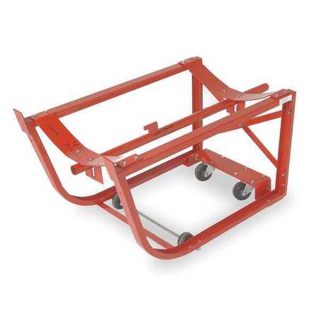 Dayton Drum Cradle, Cap 600 Lb, 2 Swivel Casters 3BA26