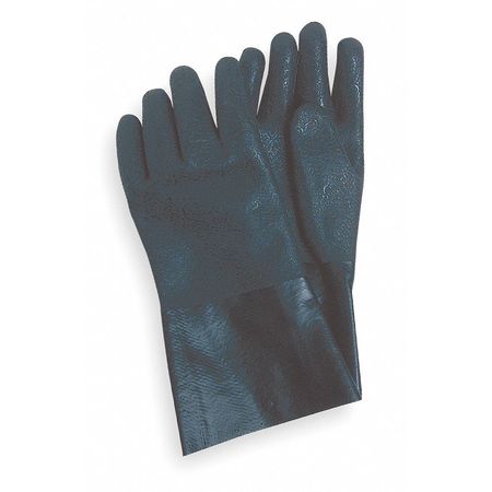 CONDOR 12" Chemical Resistant Gloves, PVC, L, 1 PR 3BA51