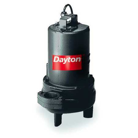 DAYTON 2 HP 2" Manual Submersible Sewage Pump 230V 3BB95