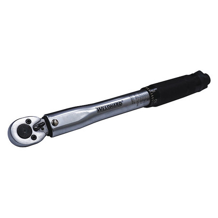 WESTWARD Micrometer Torque Wrench, 1/4Dr 4DA94