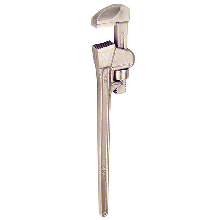 AMPCO SAFETY TOOLS 36 in L 5 11/16 in Cap. Aluminum Bronze Straight Pipe Wrench W-215