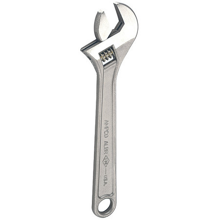 AMPCO SAFETY TOOLS Adj. Wrench, Nonspark, 10", 1-5/16", Natural W-72