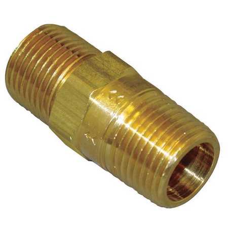 Zoro Select 1/2" MNPT Brass Piston Spring Check Valve CHK BRS 810-8M8M-B