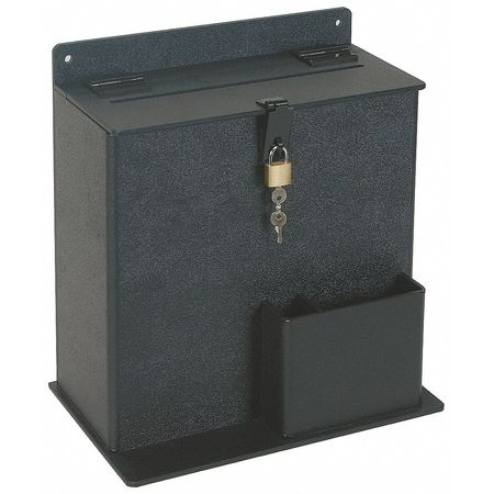 ZORO SELECT Suggestion Box, Plastic, Black 4DKU2