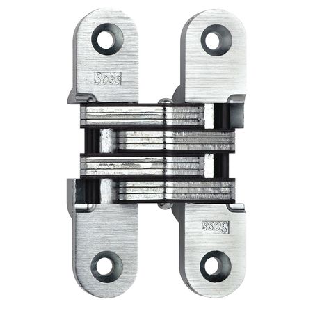 SOSS 3/4" W x 3-3/4" H Satin Chrome Concealed Hinge 212US26D