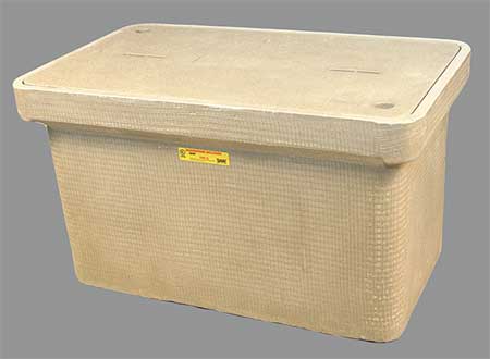 QUAZITE Underground Enclosure Assembly, Communications Cover, 18 in H, 32 1/4 in L, 19 1/4 in W PG1730Z80412