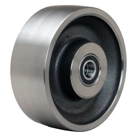 ZORO SELECT Caster Wheel, Steel, 8 in., 7000 lb. W-830-FSB-3/4