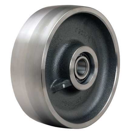 ZORO SELECT Caster Wheel, Steel, 10 in., 6500 lb. W-1030-FSB-3/4