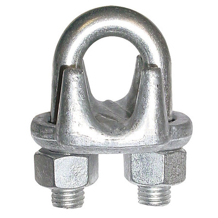 Dayton Wire Rope Clip, 3/8 In, Maleable Iron 2VKJ4