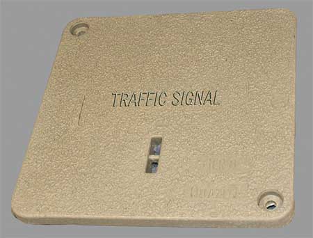 Quazite Underground Enclosure Cover, Traffic Signal Cover, 14-3/4 x 14-3/4 Enclosure, 8000 lbs. PC1212CA0046