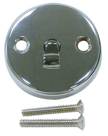 KISSLER Overflow Plate Assembly with Lever, Brass 42-7133