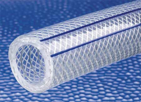 KURIYAMA Reinforced Tubing, 250 psi at 70F, Clear K7300-08X100