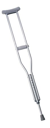 FIRST VOICE Medium Adult Crutches, Aluminum, PK2 MDS80535HW
