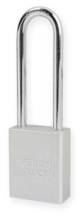 AMERICAN LOCK Lockout Padlock, KD, Silver, 1-7/8"H A1107CLR