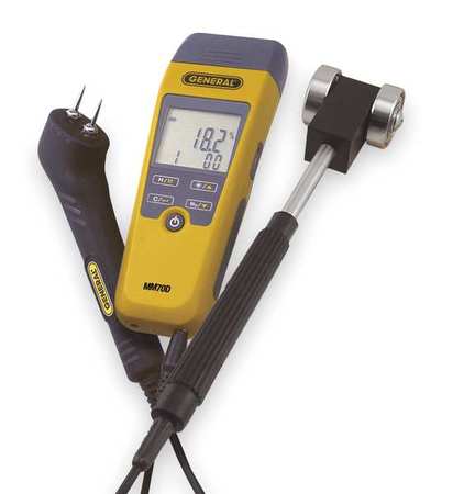 General Digital Moisture Meter Kit, Roller Probe MM70D-7022KIT