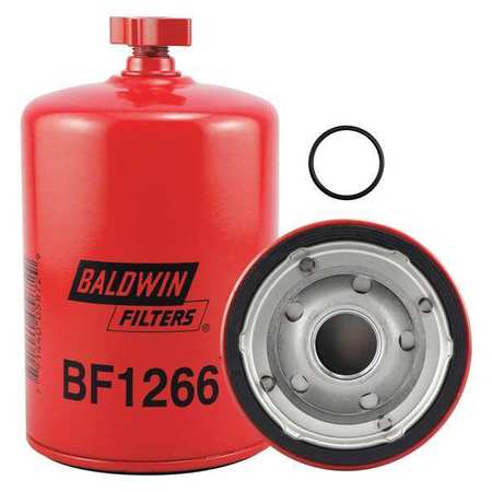 BALDWIN FILTERS Fuel Filter, 6-5/32 x 3-11/16 x 6-5/32 In BF1266