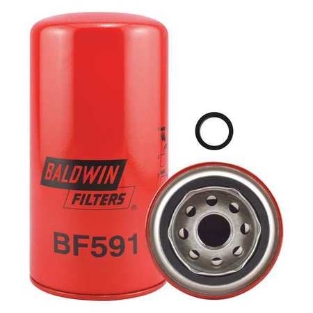 Baldwin Filters Fuel Filter, 7-3/16 x 3-11/16 x 7-3/16 In BF591