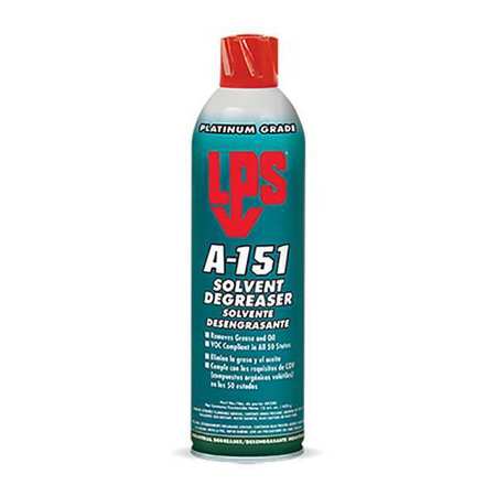 LPS Solvent Degreaser, 15 Oz Aerosol Can, Liquid, Clear Water-White 04320