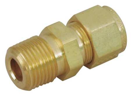 PARKER 1/8" A-LOK x MNPT Brass Thermocouple Connector 2MTC2N-B