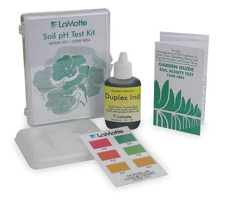 Lamotte Soil pH Test Kit, pH Range 4.0 to 8.0 5024