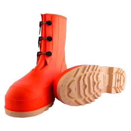 TINGLEY Size 13 Men's Steel Rubber Boot, Orange 82330