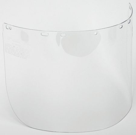 CONDOR Faceshield Visor, Polycarb, Clr, 8x16in 4EZD2