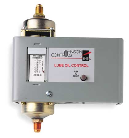 JOHNSON CONTROLS Lube Oil Pressure Control, 8 to 70 psi P128AA-1C