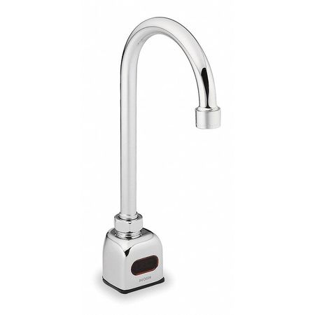 MOEN Sensor, Single Hole Mount, Commercial 1 Hole Gooseneck Bathroom Faucet CA8303