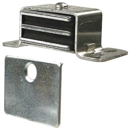 MONROE PMP Magnetic Catch, Pull-to-Open, Aluminum, Pull Force: 13 lb 4FCV3