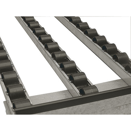 Mallard Multi-Rail Flow Rack Conveyor, Skate Wheel Type, 2 ft 8 in L, 10 1/2 in W RT070350-032AS